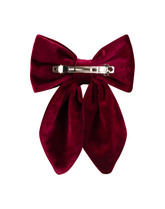 Burgundy Velvet Fable Bow